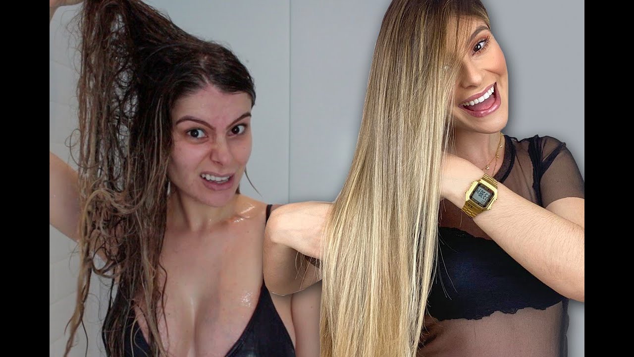 HIDRATAÇÃO de CABELO em casa GASTANDO POUCO!