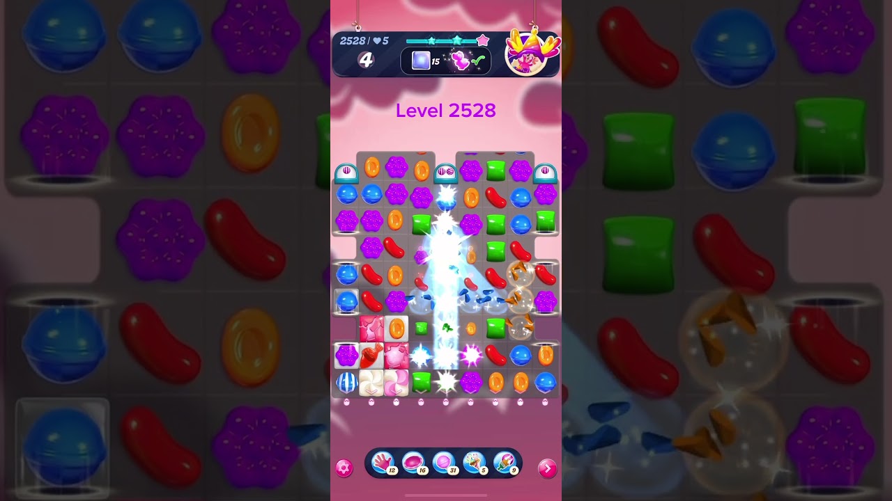 Candy Crush Saga level 2528 - Legendary Level with 5 FREE Boosters & AD Bonus