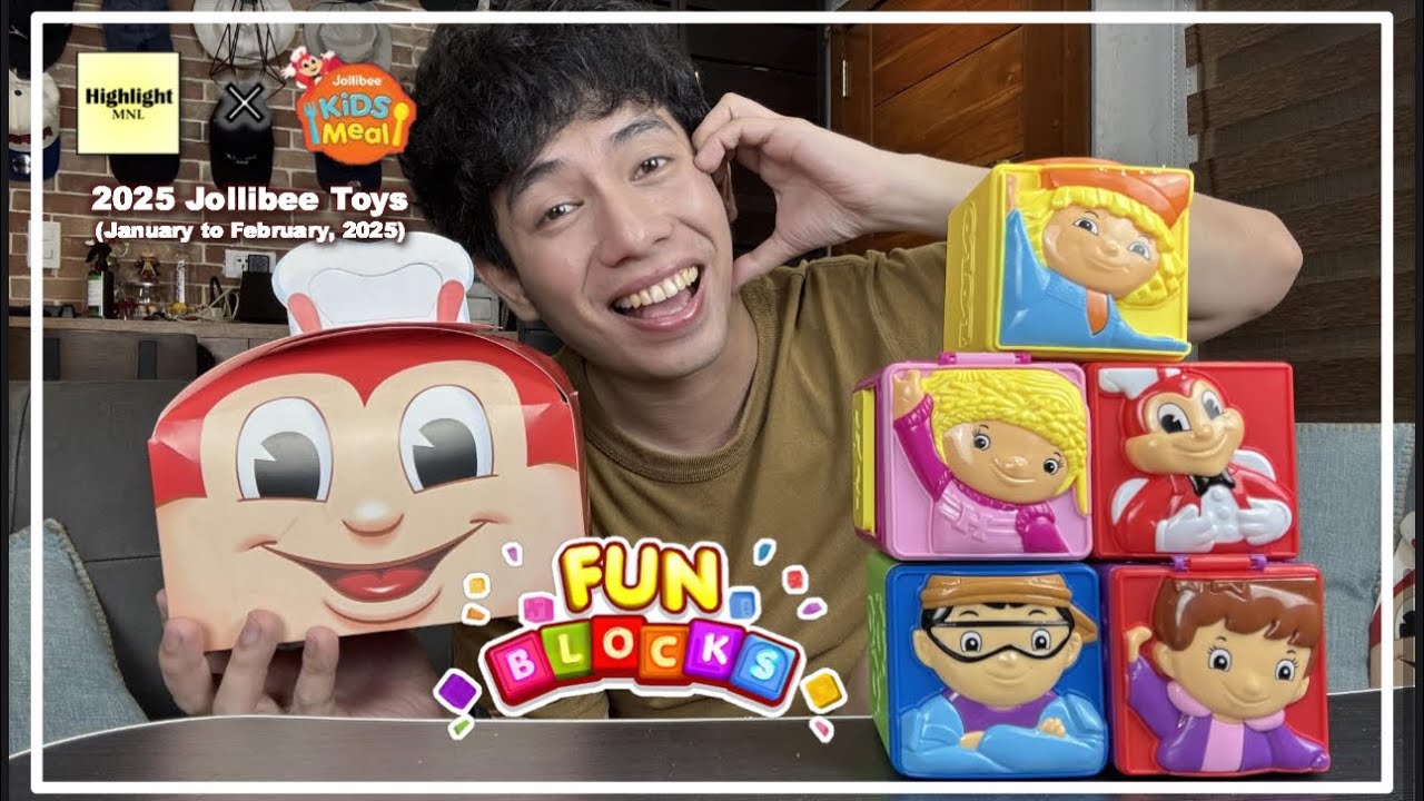 2025 Jollibee Fun Blocks (Jollibee Kids Meal) Fun Blocks Jollibee Toys