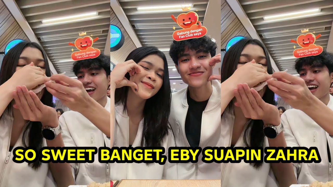 So sweet banget, EBY suapin zahra, bikin pengunjung salting #zahrada7 #ebyda 