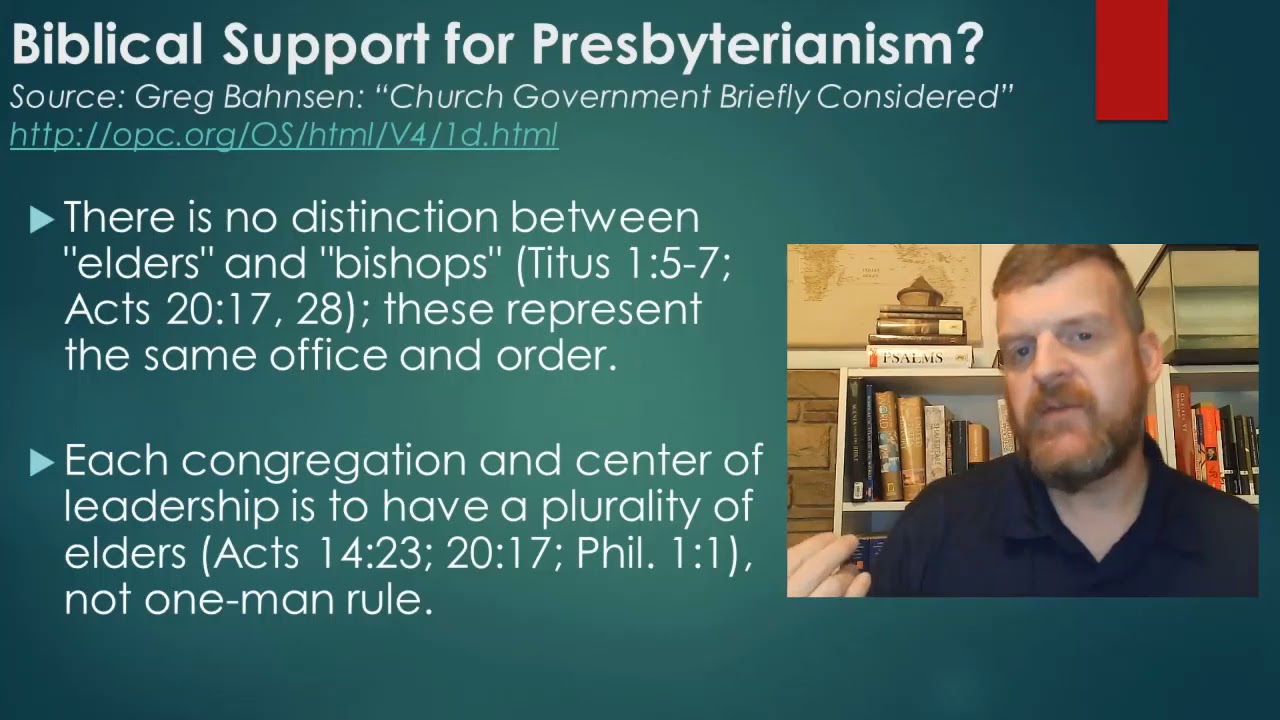 Presbyterian Church Government - Inquirer's Class #4