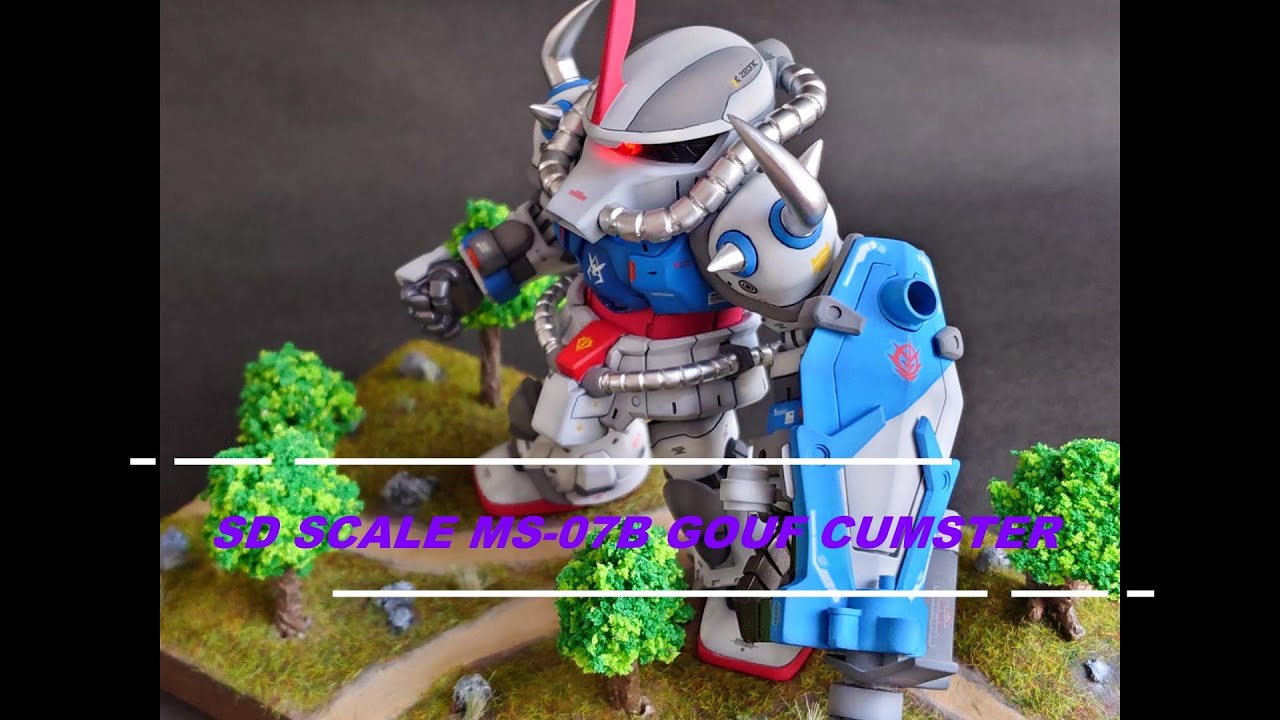 [全塗裝]GK SD MS-07B-3古夫特裝型 RX-78-2鋼彈配色[CUSTOM PAINT]GK SD MS-07B-3 GOUF CUSTOM RX-78-2 COLOR SCHEME
