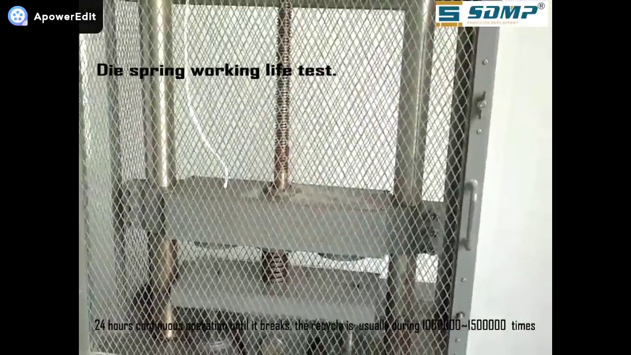 Die spring life test and die springs produced by WELLBO Interntional indutrial co.