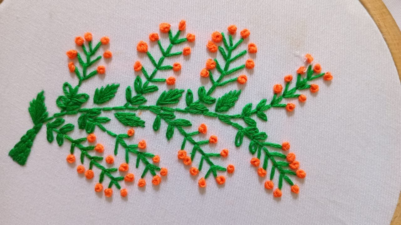 Simple Embroidery Design for Beginners || French knot stitch #beginner #daisysembroidery #beginner
