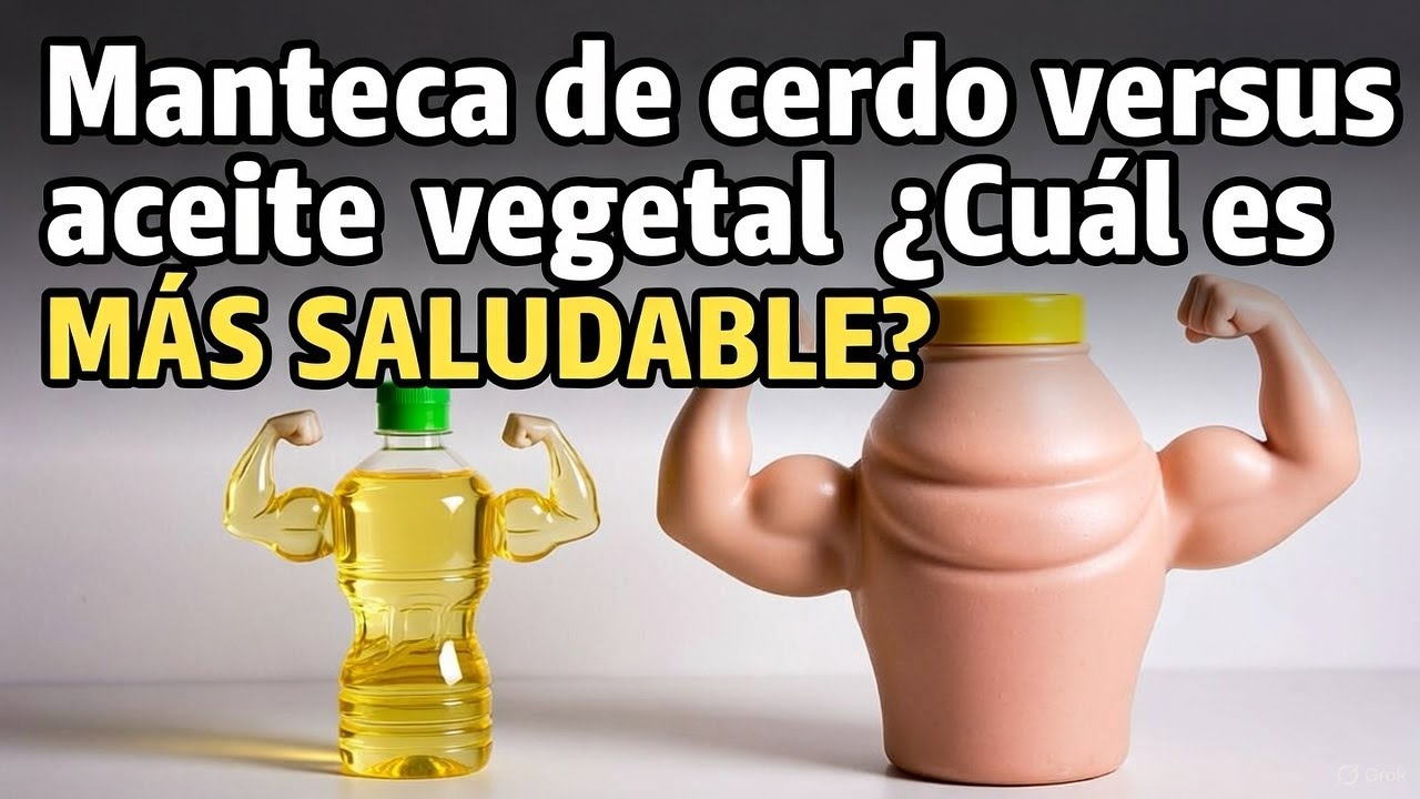 Manteca de cerdo versus aceite vegetal  ¿cuál es mas saludable?