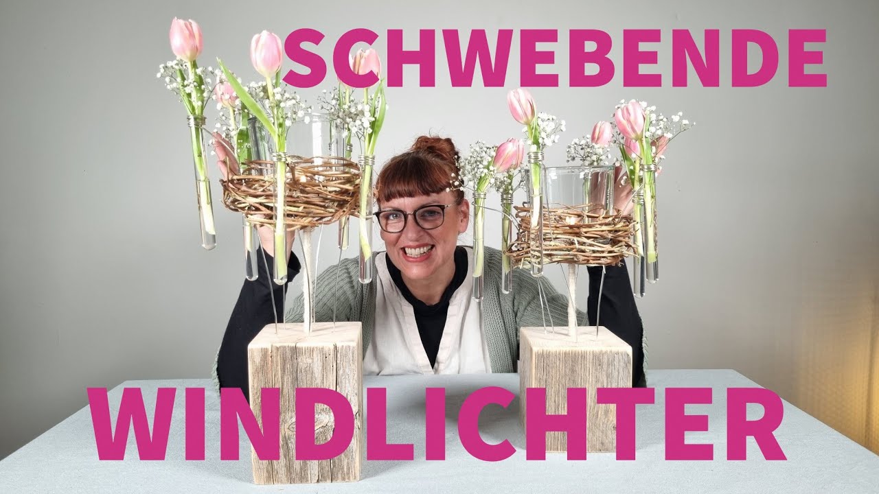 DIY - WINDLICHTER 🩷LASS DIE BLUMEN SCHWEBEN