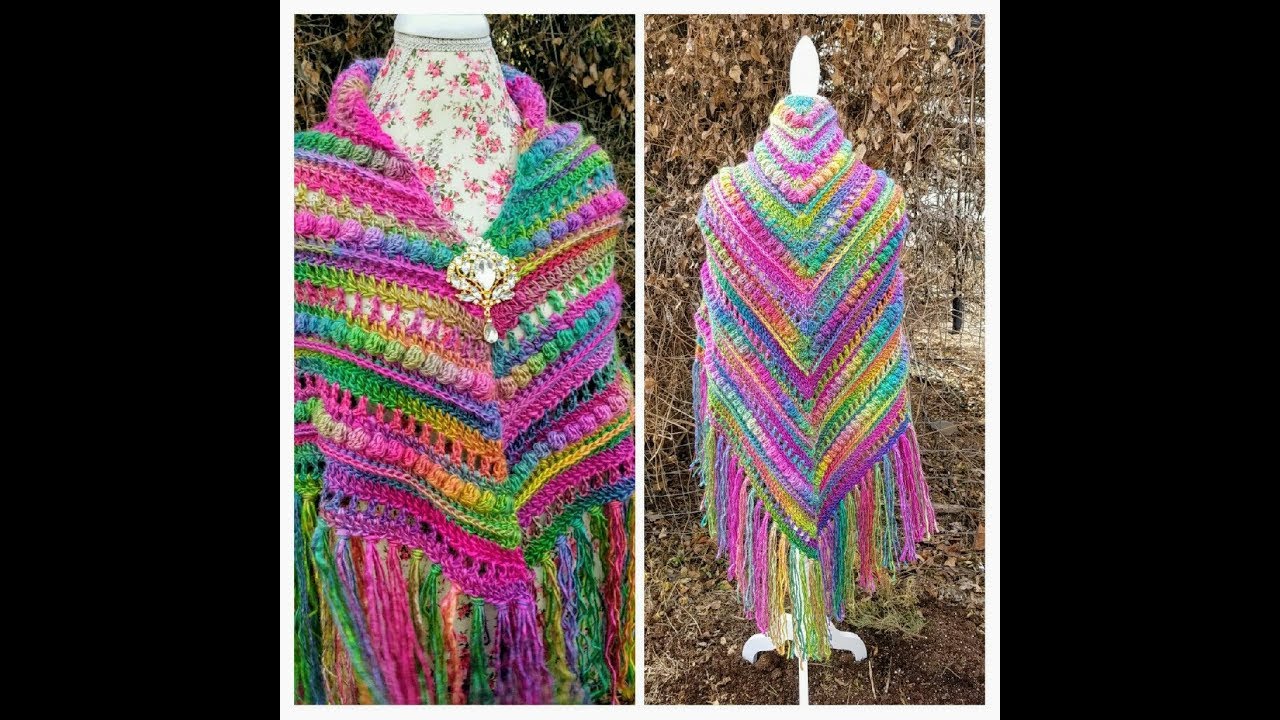 How To Crochet - Shawl | The Prism Glass Chandelier Shawl | BAG O DAY Crochet Tutorial #458