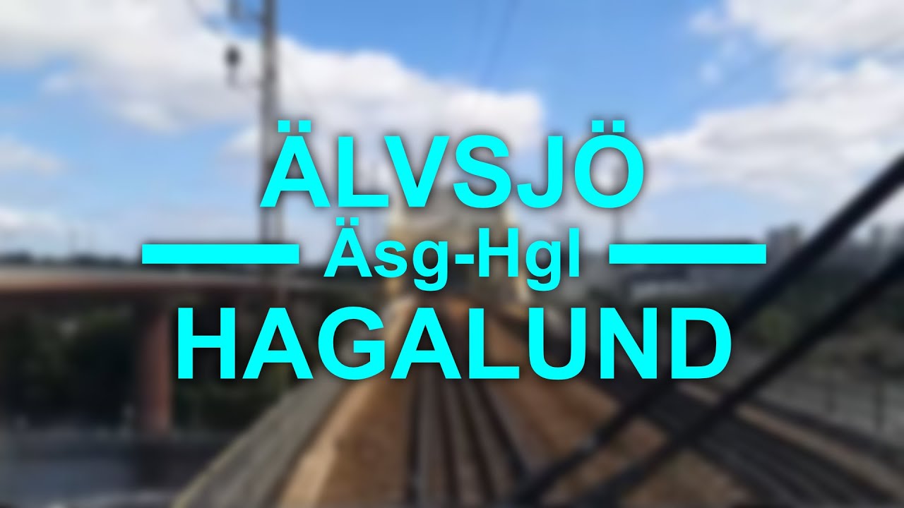 TRAIN DRIVER'S VIEW: Älvsjö-Hagalund (Citybanan)