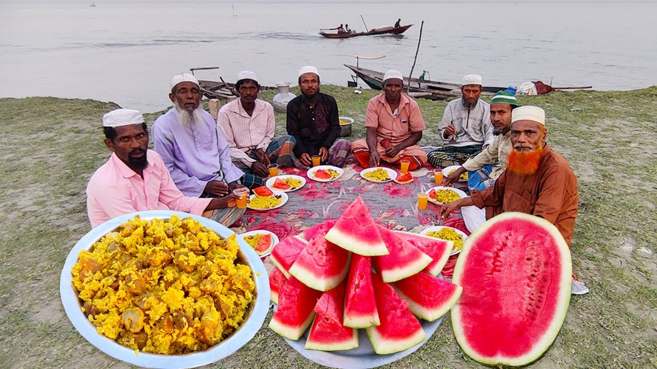 জেলে ভাইদের সাথে ইফতার তরমুজ আর বিফ ভুনা খিচুড়ি দিয়ে | Iftar Party