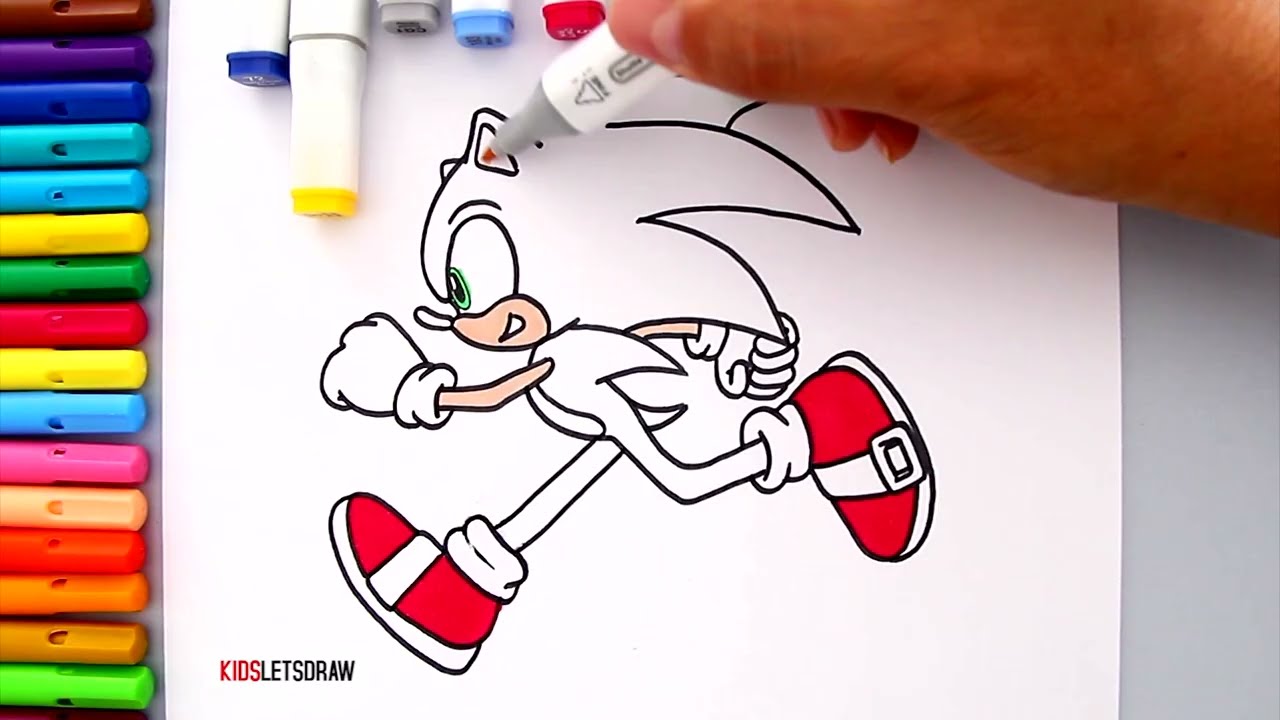 Aprende a Dibujar a SONIC CORRIENDO ☄️ | How to draw Sonic The Hedgehog running ⚡