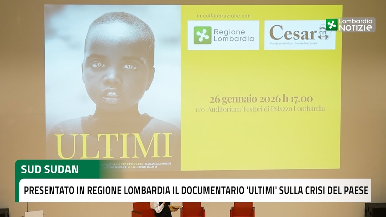 Presentato in Regione il documentario 'Ultimi' che racconta la crisi umanitaria del Sud Sudan