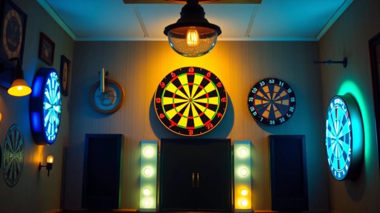 Dartboard Light Comparison, Target Corona, Mission Darts TOR270, Winmau Plasma