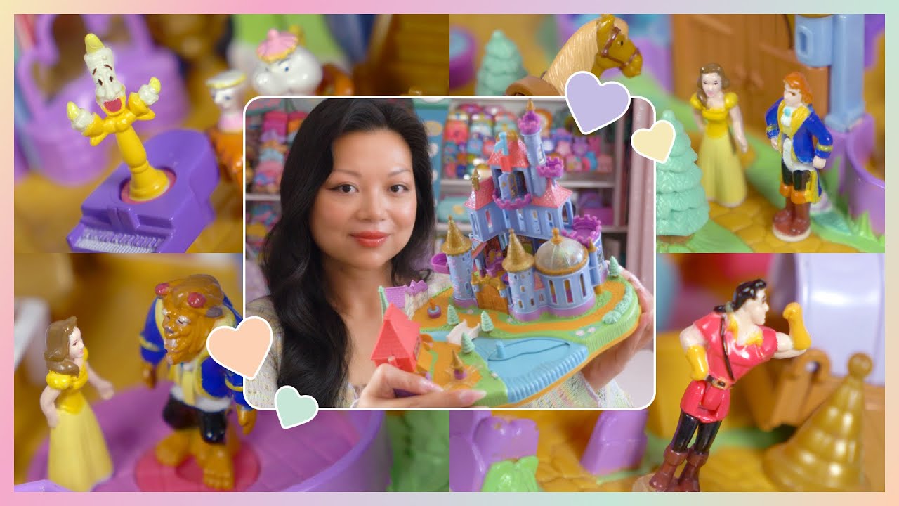 ✨SHOWCASE✨ Vintage Polly Pocket: Disney Beauty & The Beast Magical Castle (1997)