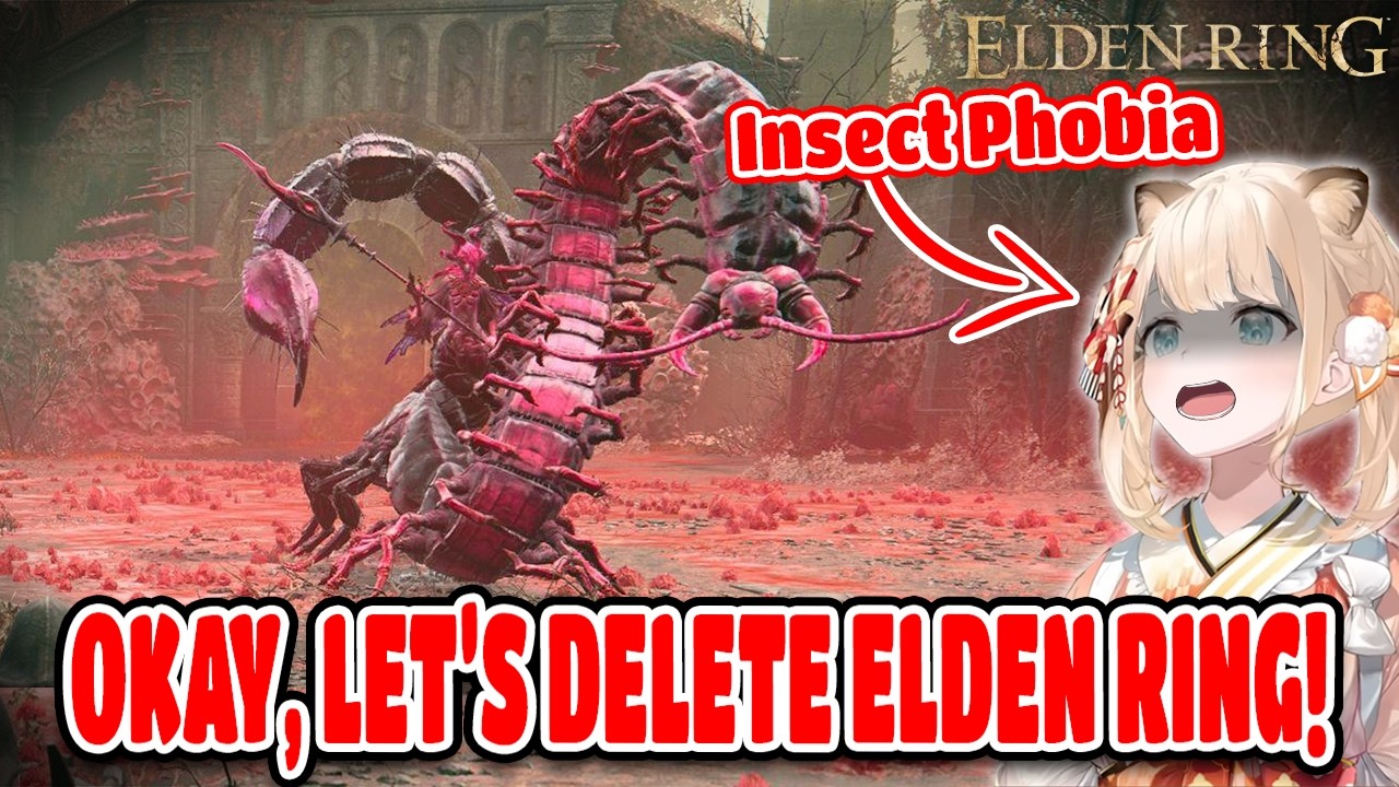 Iroha Was TERRIFIED of This Giant Centipede Boss In Elden Ring  Hololive【ENG SUB】
