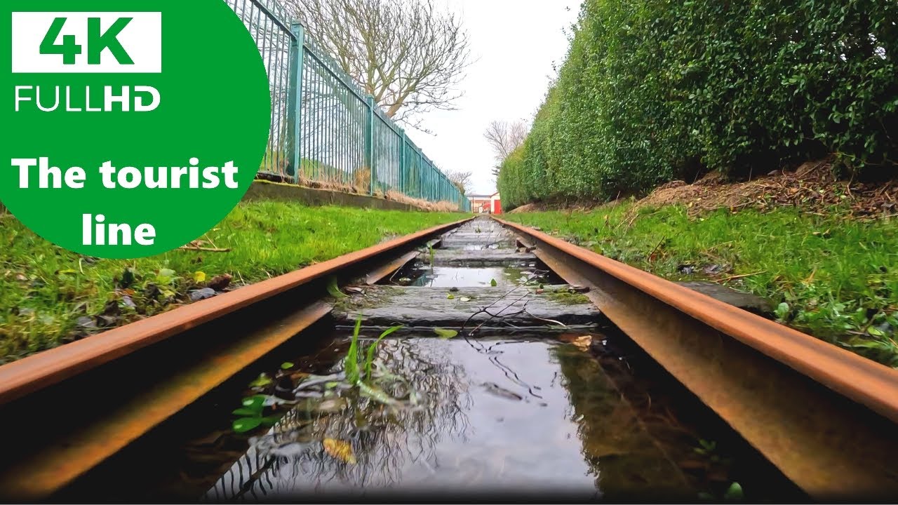 Flooded Railway Tracks After UK Storms - Southport Lakeside Miniature Railway [4k 60fps]