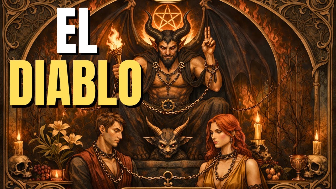 El Diablo en el Tarot (Arcano XV): las cadenas invisibles que tú mismo sostienes.