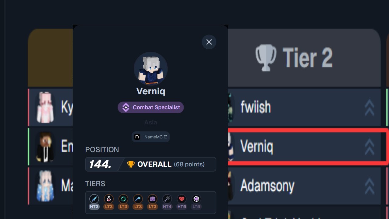 vs qhaste (High Tier 2) 10-9