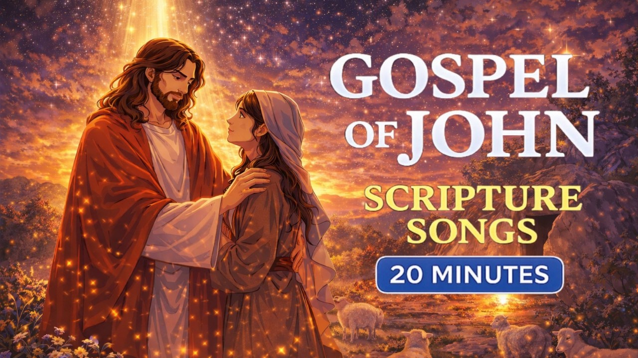 Gospel of John Scripture Songs | Peaceful Bible Meditation Music (20 Minutes)