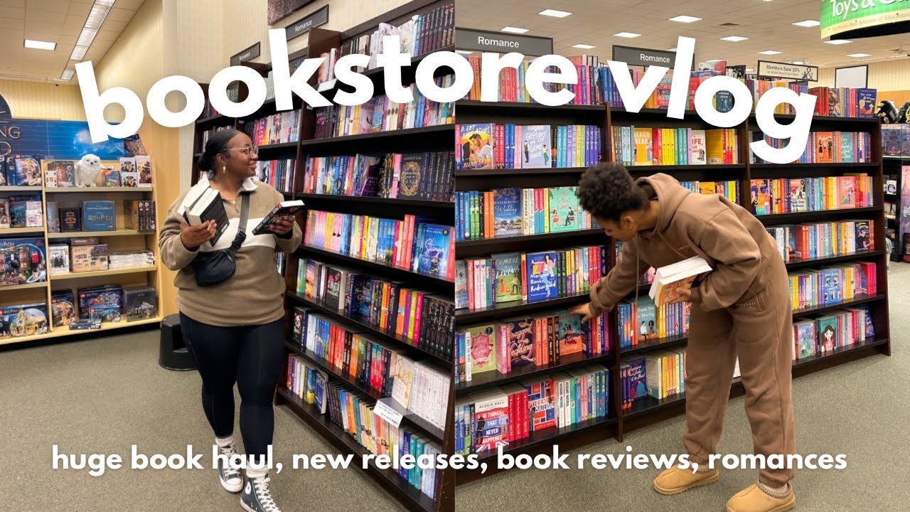 cozy *autumn* bookstore vlog 🍂🍁🎃 book shopping at barnes and noble for fall books + huge haul