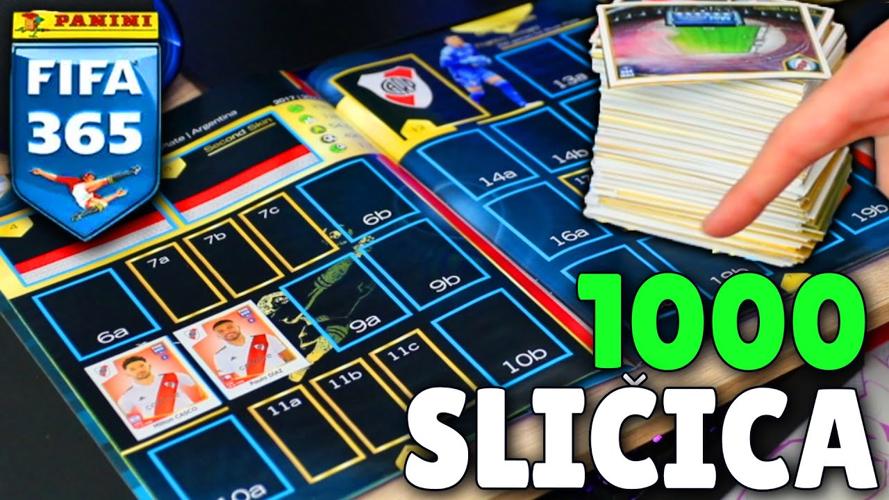 🔴 LEPIM 1000 SLIČICA U Fifa 365  ALBUM ODJEDNOM #fifa365 #panini