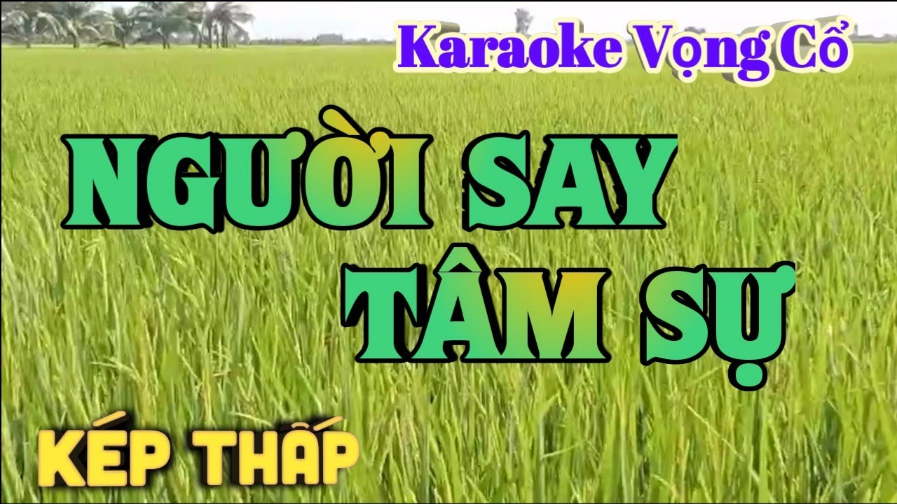 Karaoke Người Say Tâm Sự - Dây Kép Thấp - Tác giả: Nguyễn Hữu Nghĩa