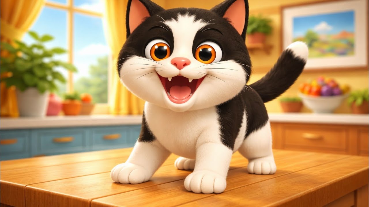 Mya Mya Billi Karti 🐱 | Cute Cat Rhyme Song | Meow Meow Funny Cartoon for Kids