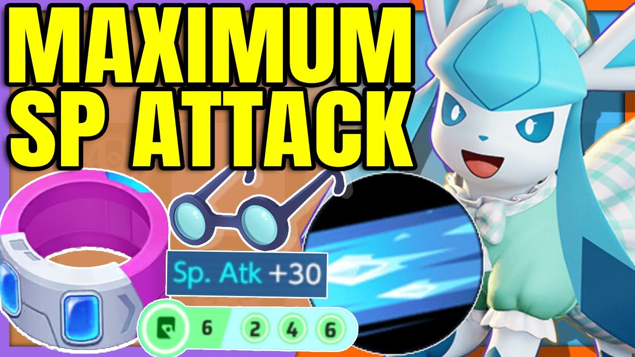 New highest possible Special Attack BUILD for ICICLE SPEAR GLACEON | Pokemon Unite