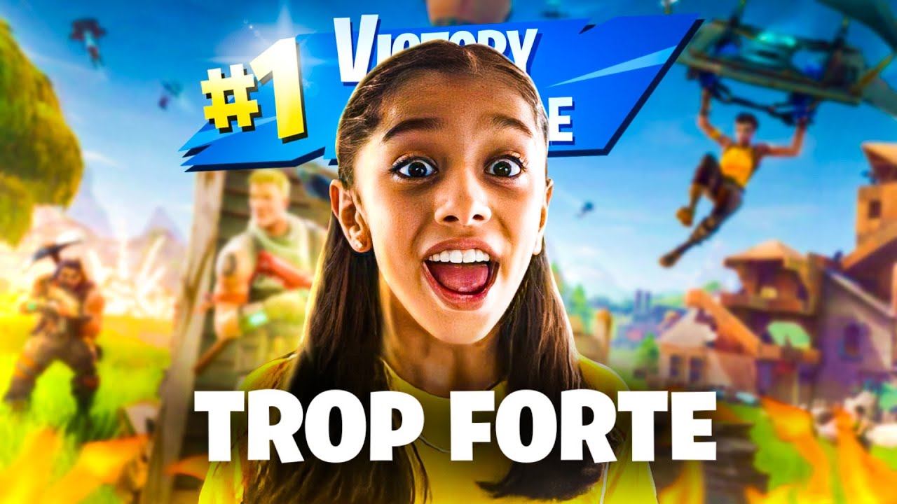MA PETITE SOEUR ESSAYE DE FAIRE SON PREMIER TOP1 SUR FORTNITE !