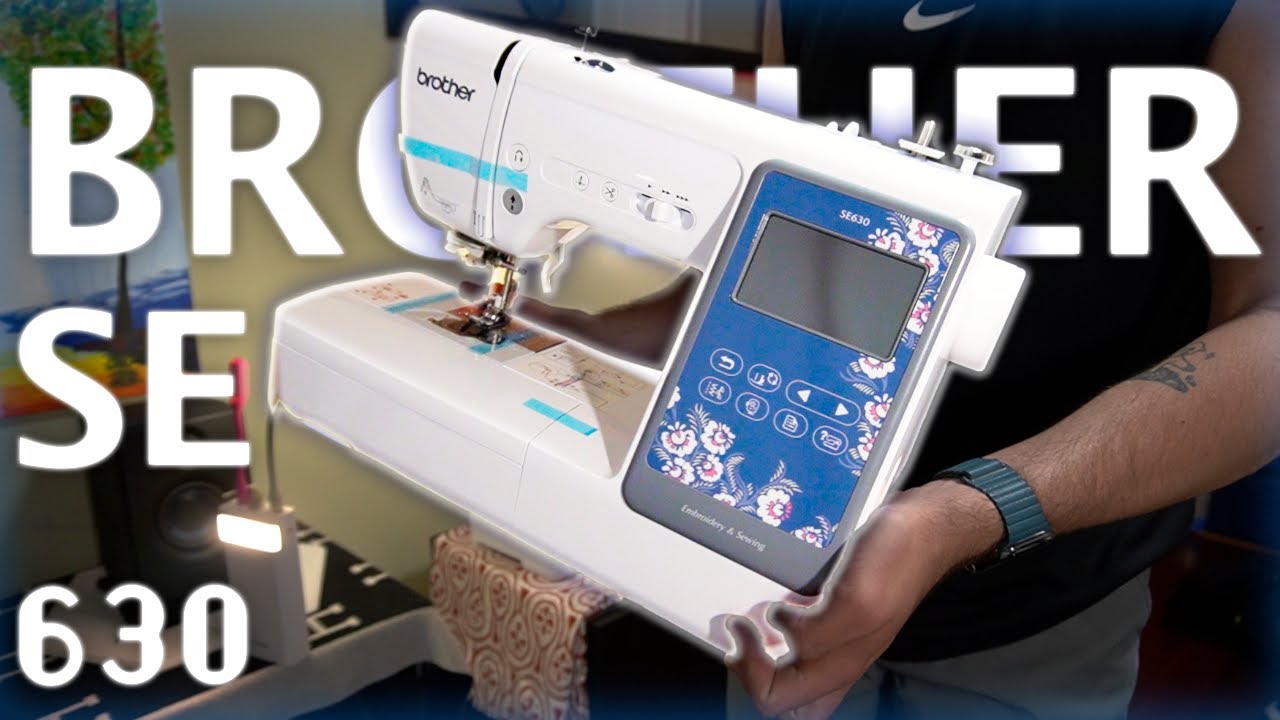 The first few minutes of guided setup for the Brother SE630 Sewing and Embroidery Machine | WoubieSB