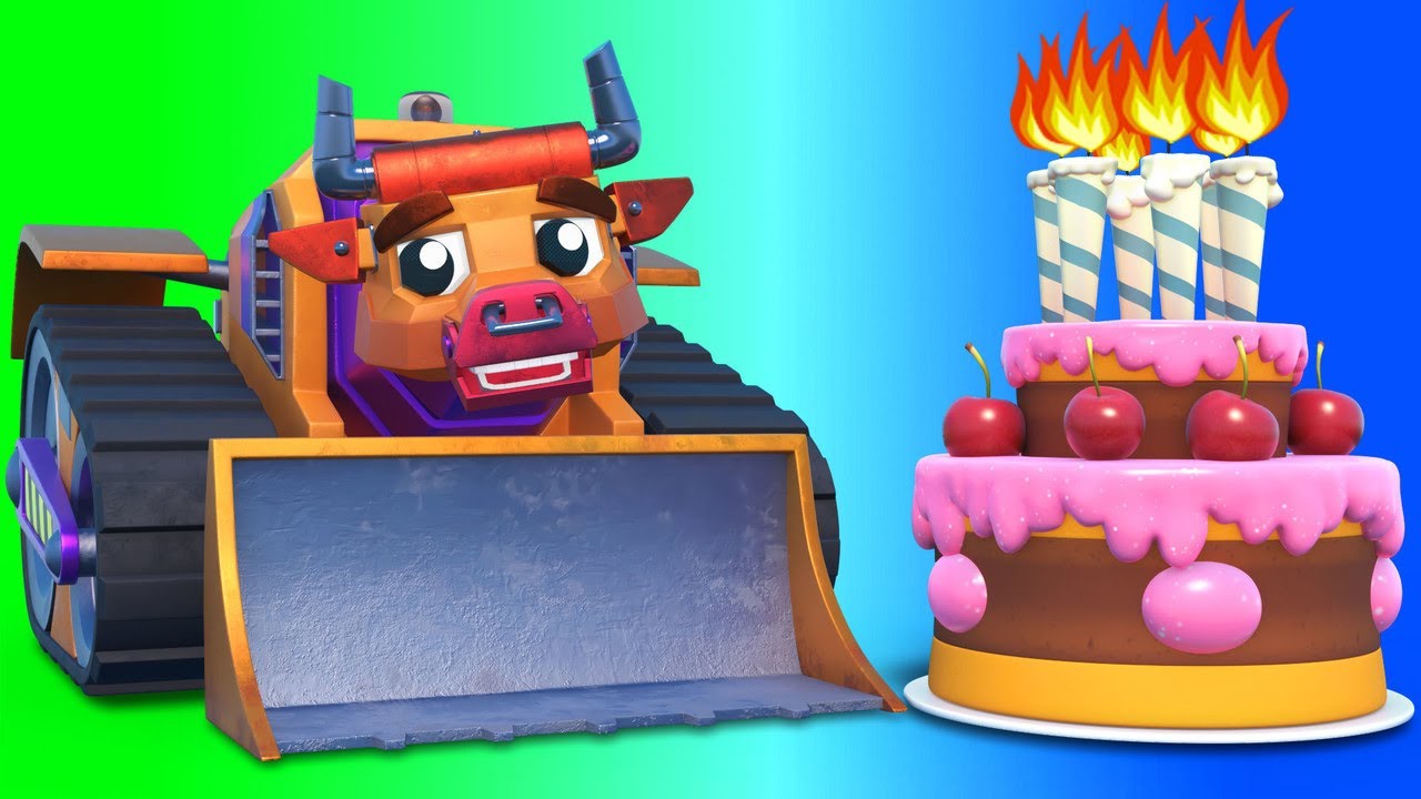 Camions Animaux G&Acirc;TEAU D'ANNIVERSAIRE DES CAMIONS ANIMAUX Dessins anim&eacute;s avec camions et animaux