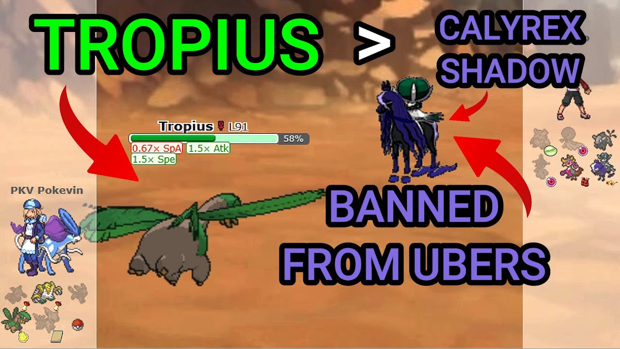 Tropius Beats A BANNED Pokémon! (Pokemon Showdown Random Battles)