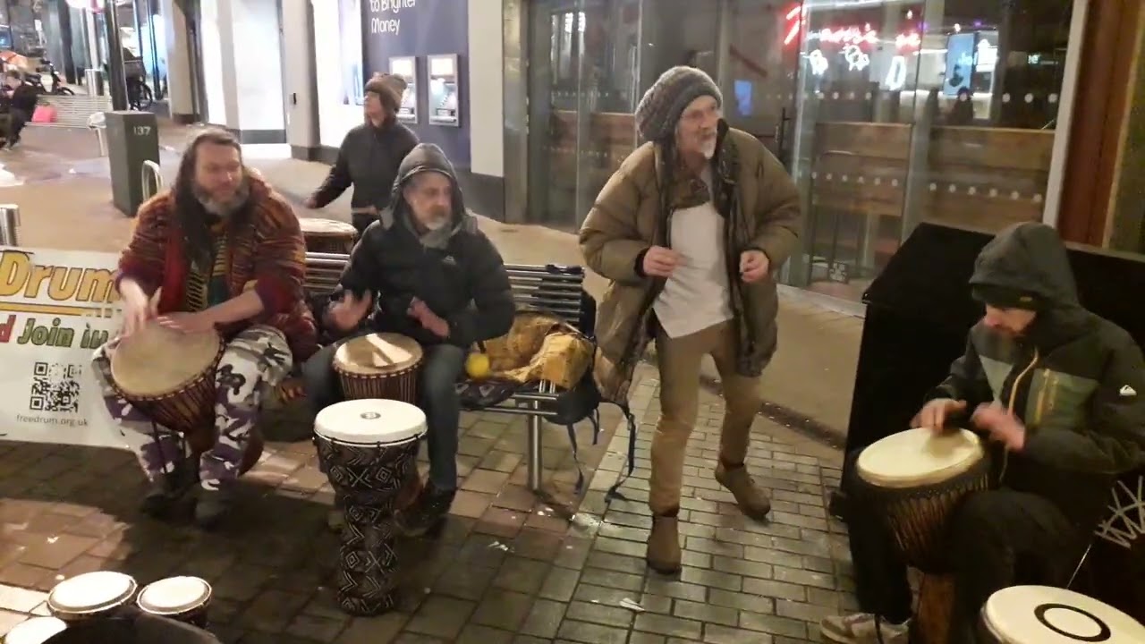 Drumming and freestyle in Leeds