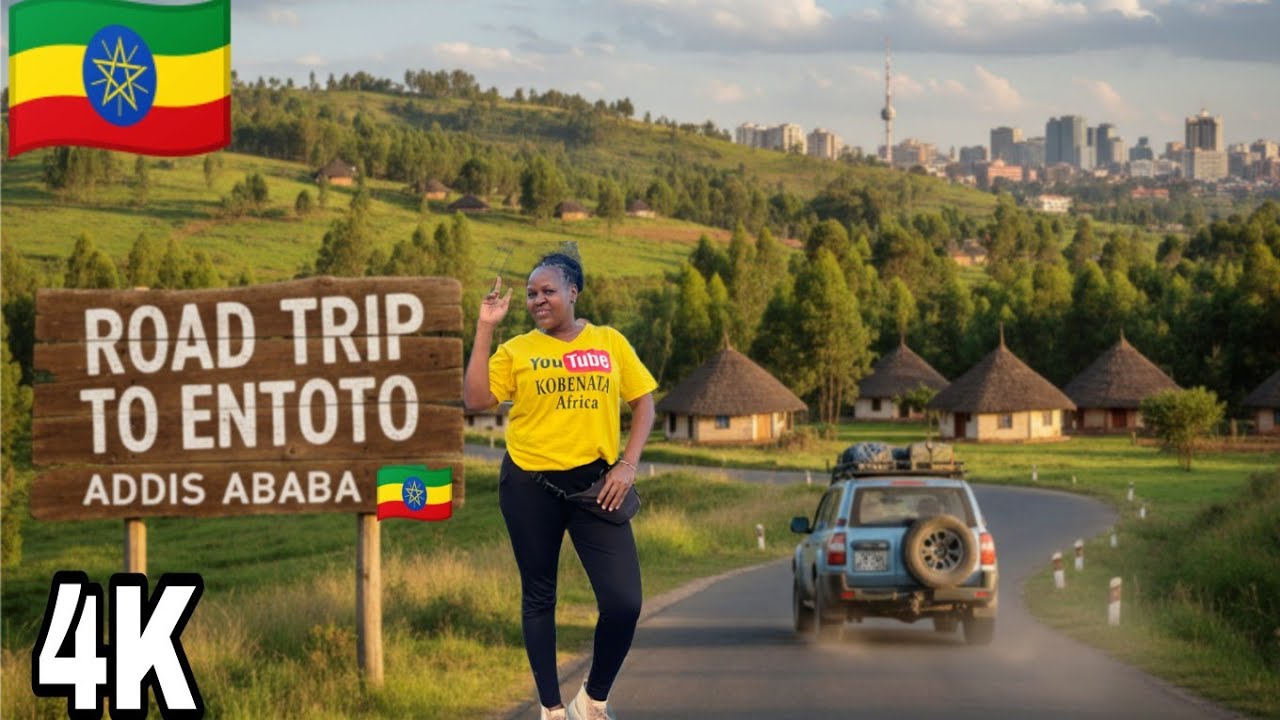 ADDIS TO THE SKY! 🤯 Our Epic Drive Up ENTOTO for the BEST City Views!