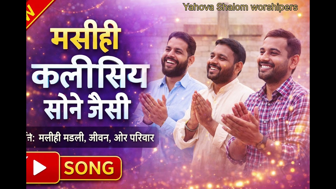 मसीह कलीसिया सोने जैसी दिखता है।। मसीह हिंदी भक्ति गीत।।Yahova Shalom worshipers।।