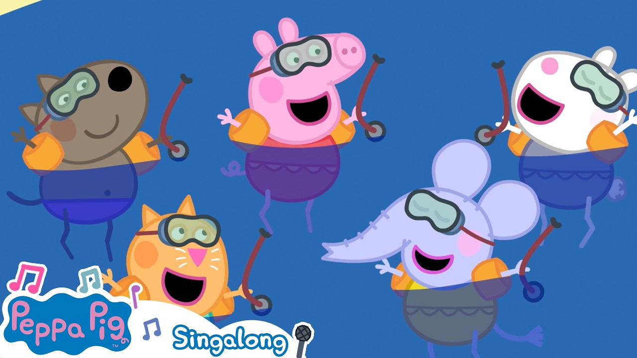 Peppa Pig Songs 💕 Summer Beach Song ✨ Singalong for Kids 🎤 Nursery Rhymes & Kids Songs