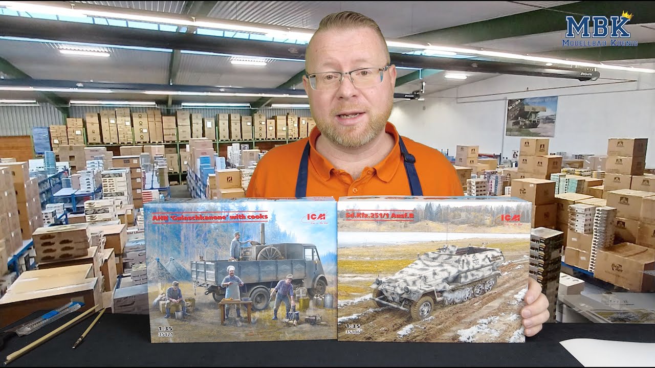 MBK packt aus #1165 - 1:35 Sd.Kfz. 251/1 Ausf. B, AHN Gulaschkanone w/Cooks (ICM 35106, 35421)