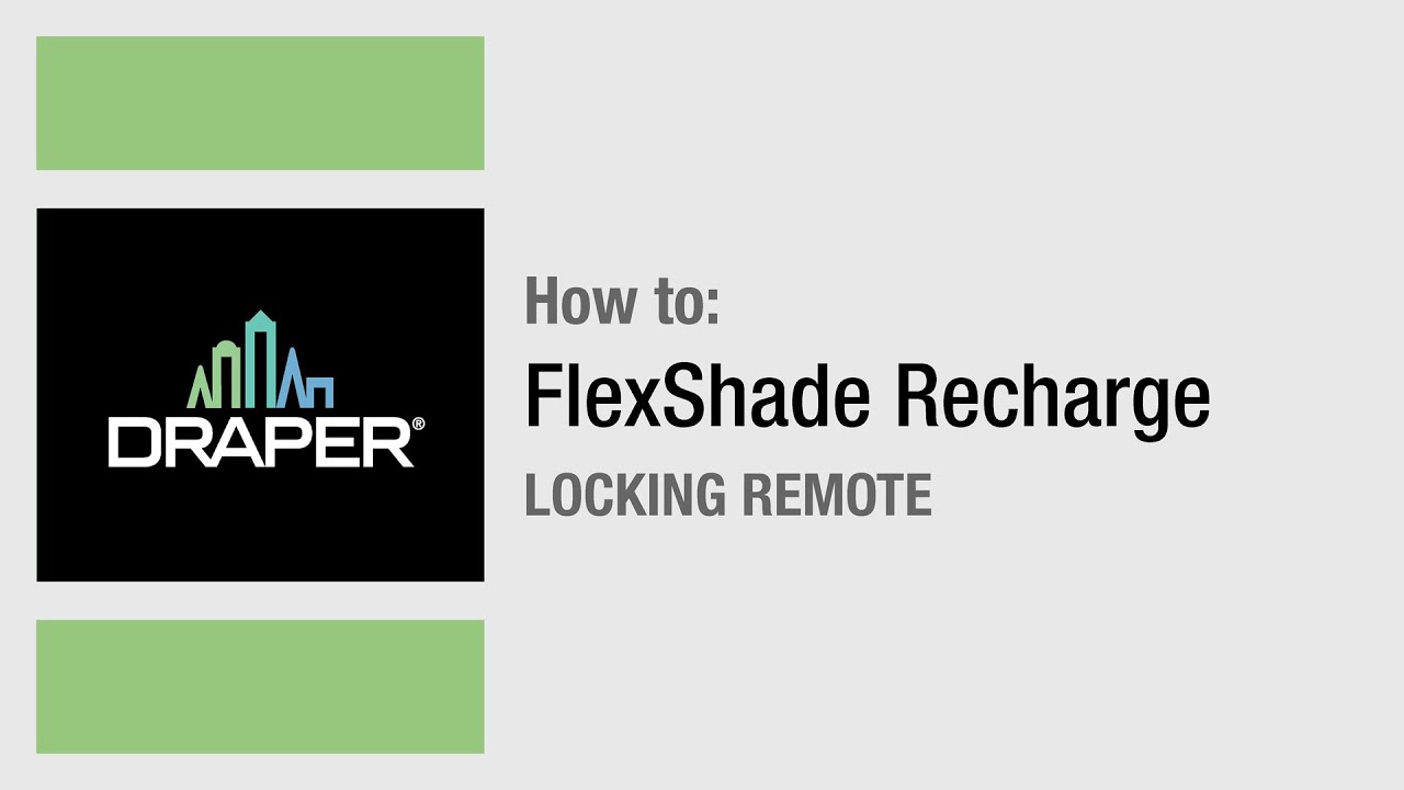 FlexShade Recharge - Locking Remote