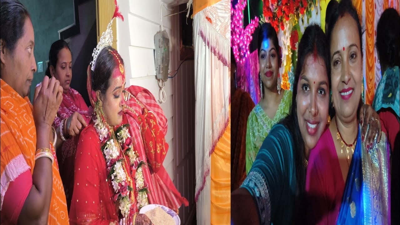বিয়ের পরে রাতে নিয়মকানুন মেনে জামাই মেয়েকে বিদায় দেওয়া হল আমি মামিশাশুড়ি হয়ে জামাই জুতো চুরি l