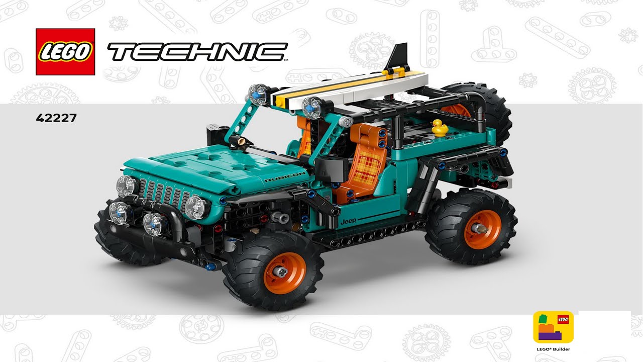 LEGO Instructions - Technic - 42227 - Jeep Wrangler Rubicon - Licensed