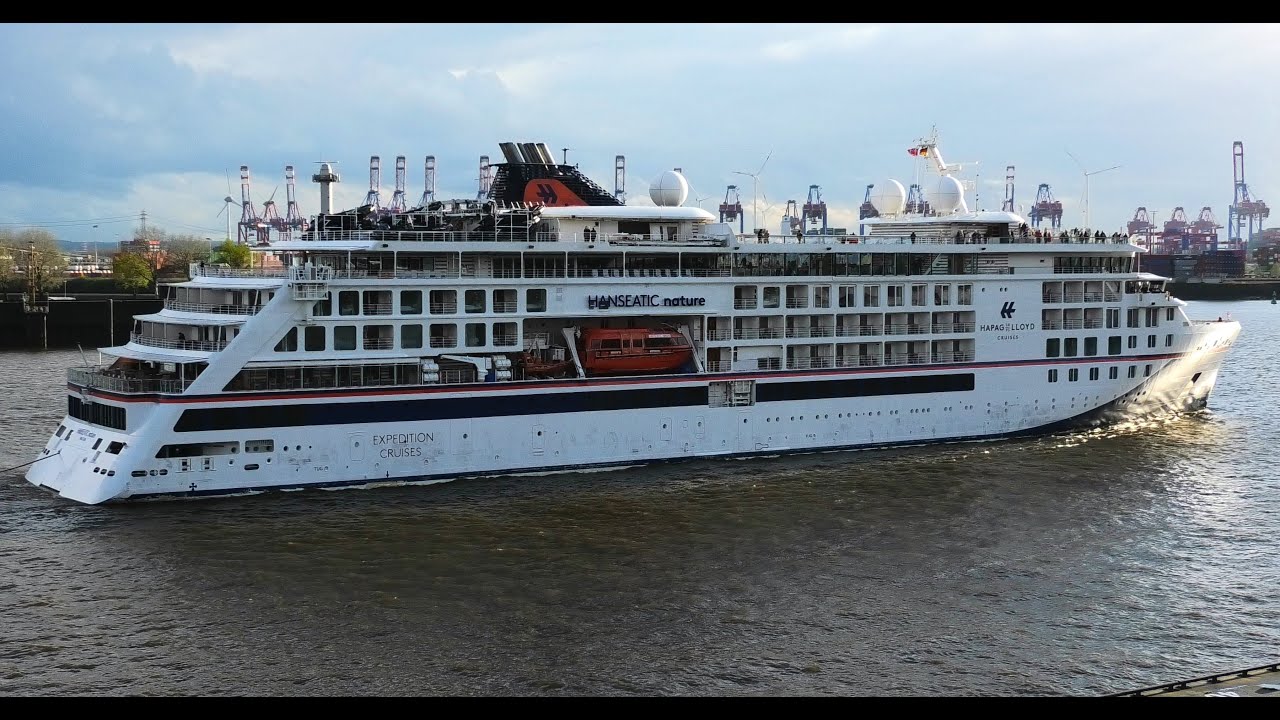4K Hanseatic nature Sch&ouml;nes Ablegeman&ouml;ver am Altona Cruise Center in Hamburg 04.04.2024