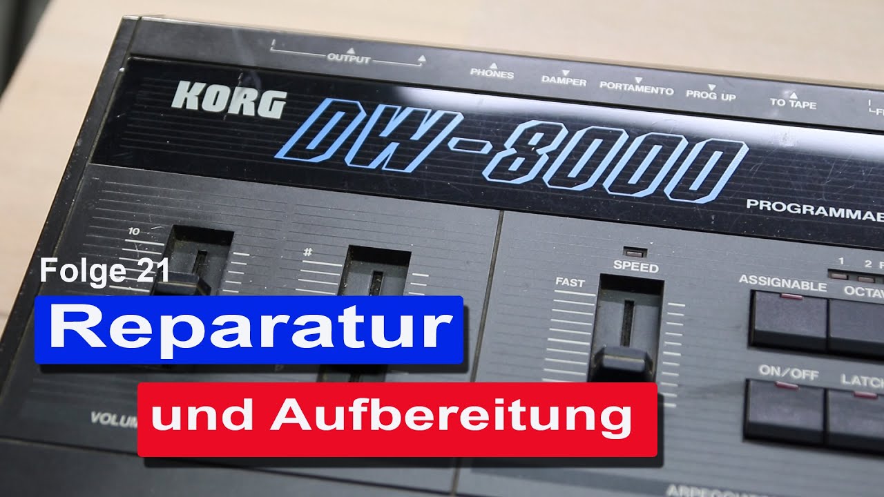 Korg DW 8000  Repair  -  Synth Hunter Episode 21