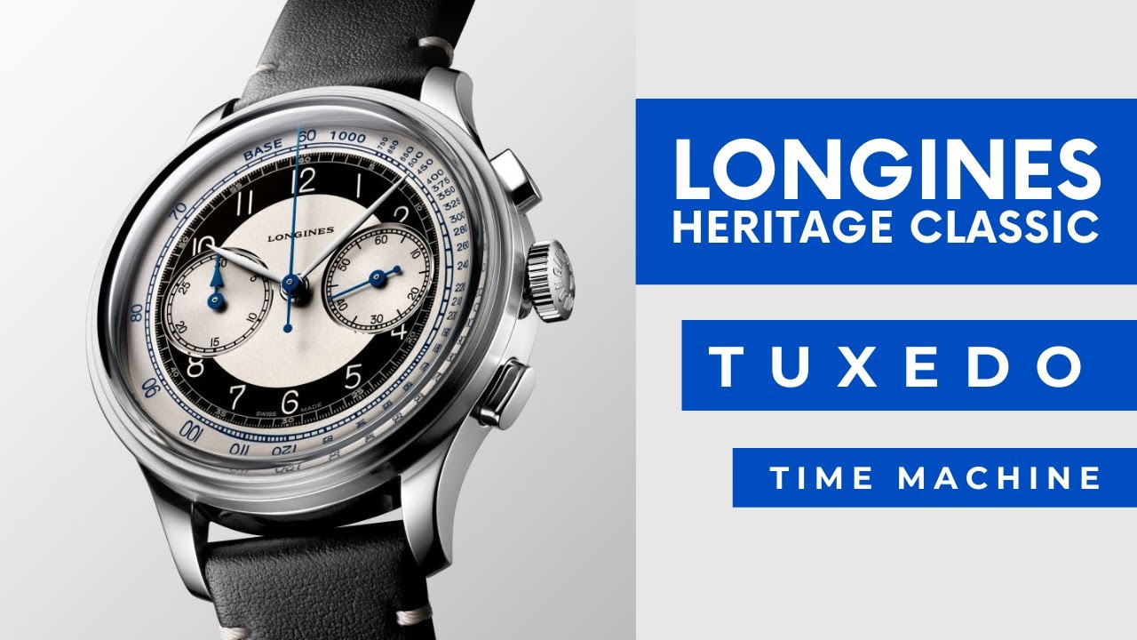 นาฬิกาจับเวลาแนววินเทจที่เท่ห์สุดๆ Longines Heritage Classic Chronograph Tuxedo/ Time Machine Review