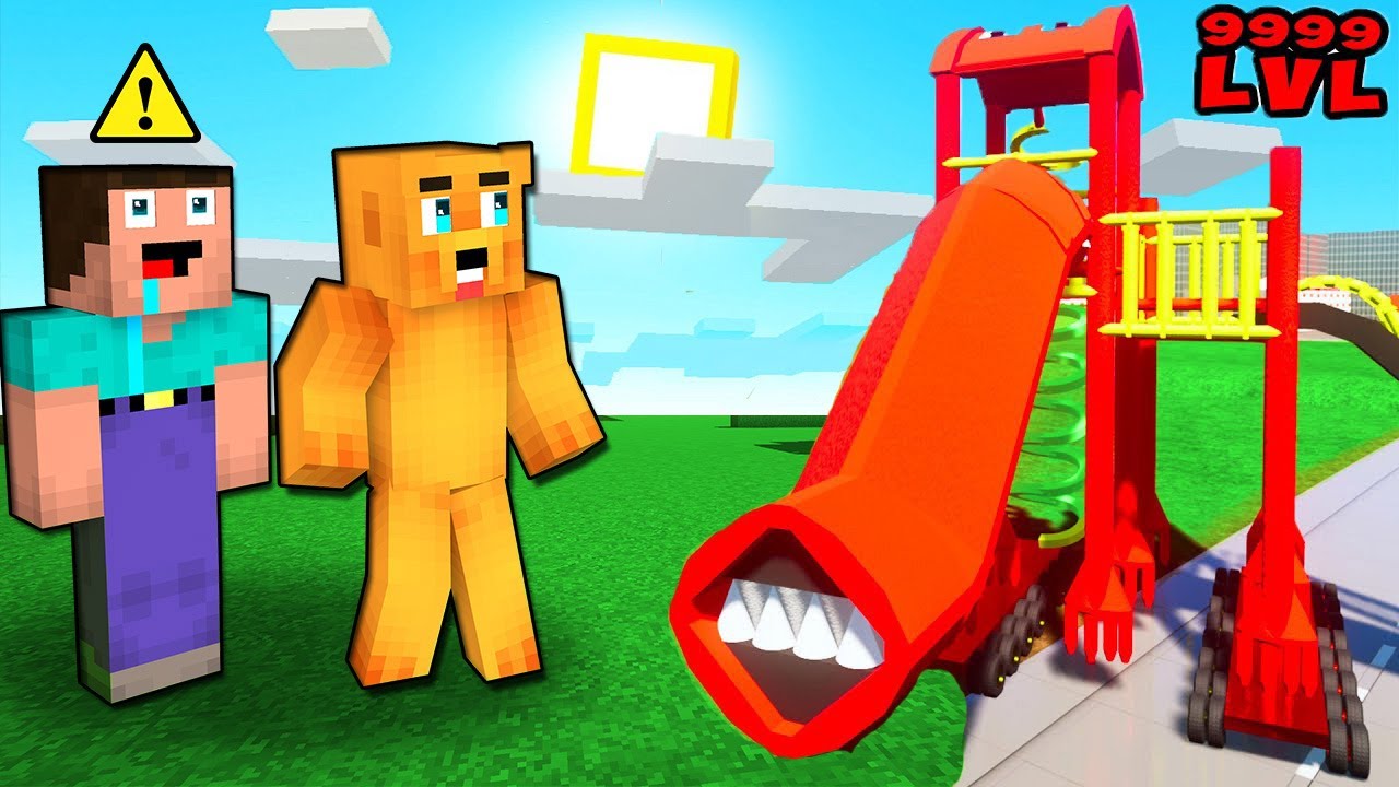 ŠKOLKA V MINECRAFT DĚTI SEŽRAL DĚSIVÝ SCP EXTRA SLIDE VE 3 RÁNO