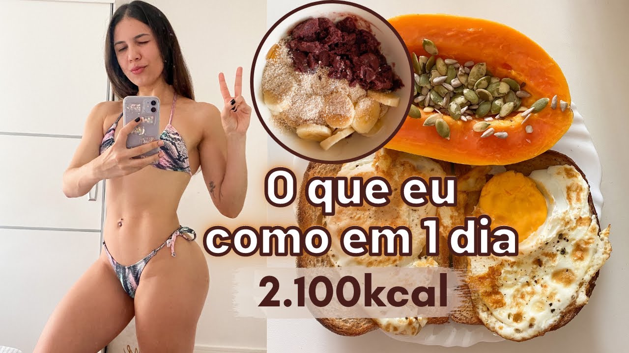 O QUE EU COMO EM UM DIA PARA GANHO DE MASSA MUSCULAR | MINHA DIETA EM DIA DE TREINO DE PERNAS