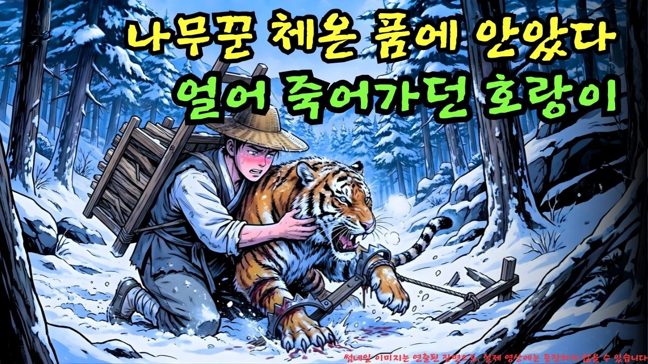 👉 숲속에서 얼어 죽어가던 늙은 호랑이를 품에 안아 녹여준 나무꾼… 그는 과연 무엇을 살려낸 걸까? | 야담 |옛날이야기 |민담 |전설 | 설화
