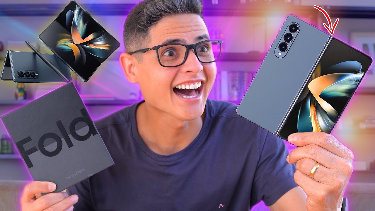 Galaxy Z Fold 4 5G - o MELHOR SMARTPHONE DOBRÁVEL que a SAMSUNG já fez! Unboxing e Impressões