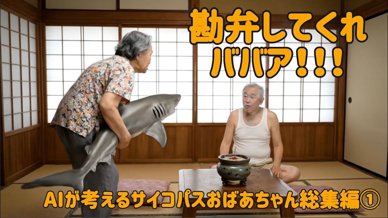 AIが考えるサイコパスおばあちゃん総集編①  #ai #aiおばあちゃん #おばあちゃん #ai動画 #shorts