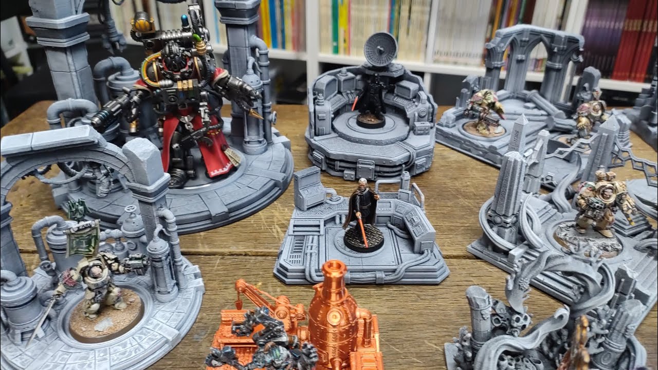 Dioramas par Miniforge pour figurines toutes tailles - projet Kickstarter. Impression 3d filament 