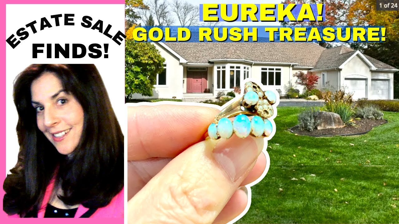 Eureka! Finding Gold Rush Treasure At Old Money Estate Sale! Thrift With Me!