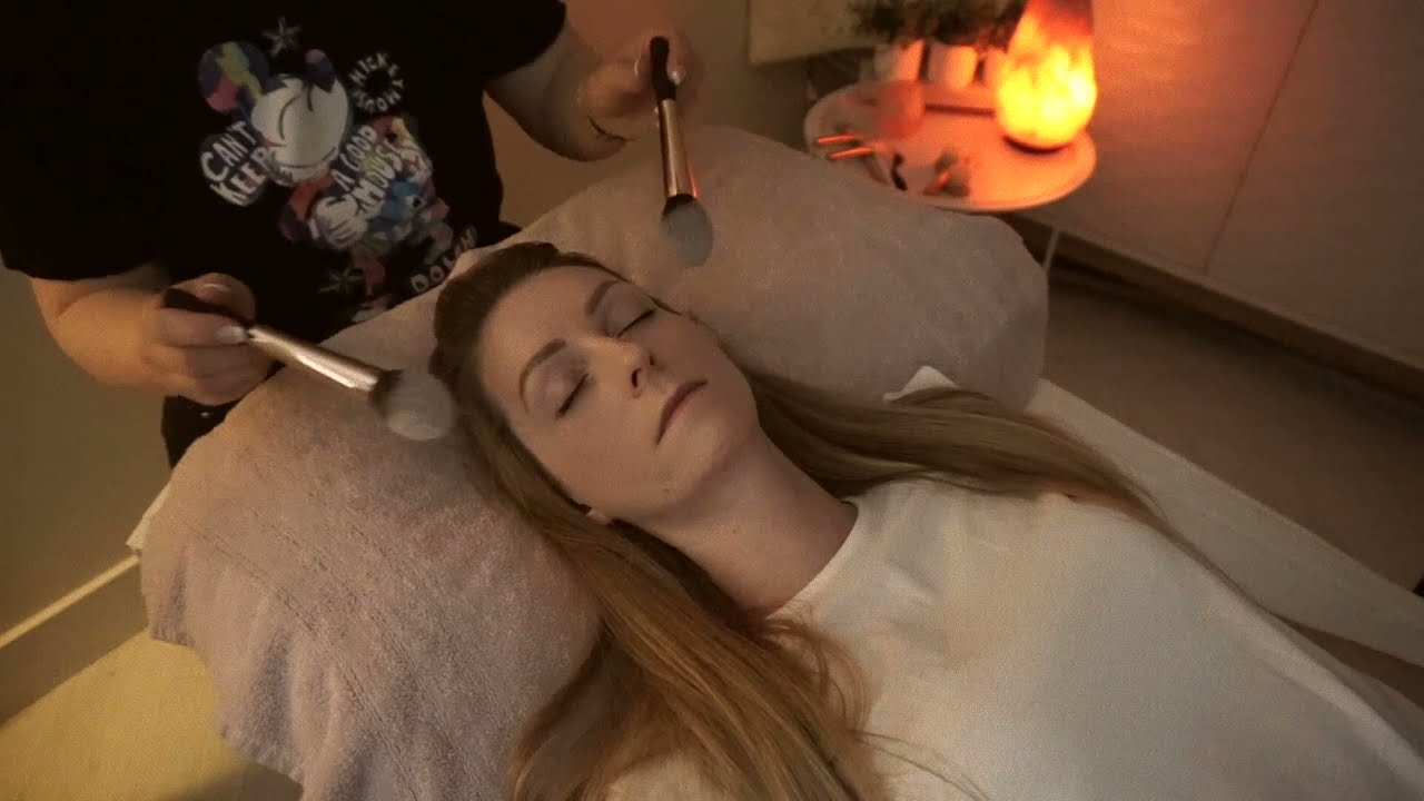 🌛 ASMR ~ Tranquil Spa Face & Hair Pamper Session With @littlemecarmie ~ Relaxing Healing Music 🌛